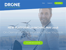 Tablet Screenshot of droneinsurance.com